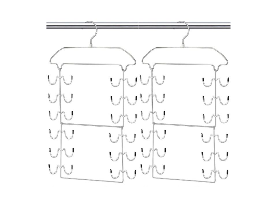 2 Pack Tank Top Hangers | Space-Saving 360&deg; Rotating Closet Organizer