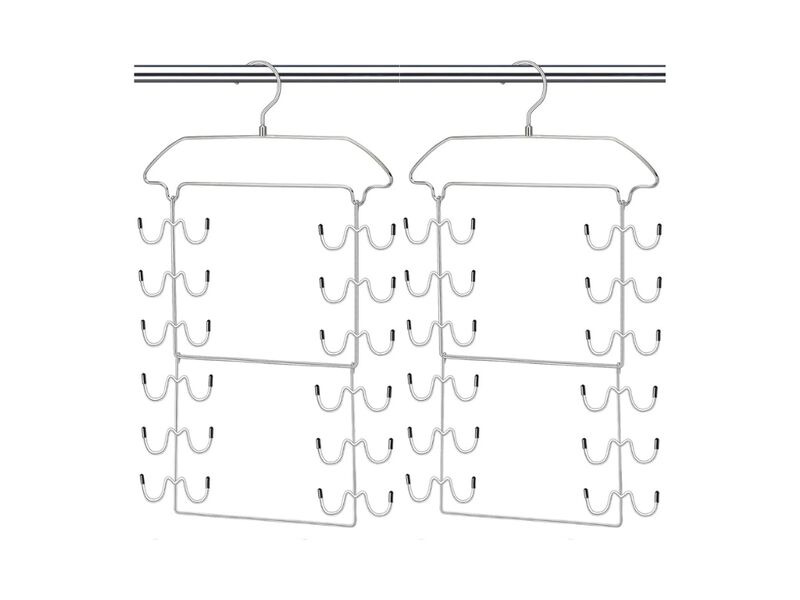 2 Pack Tank Top Hangers | Space-Saving 360&deg; Rotating Closet Organizer image number 0