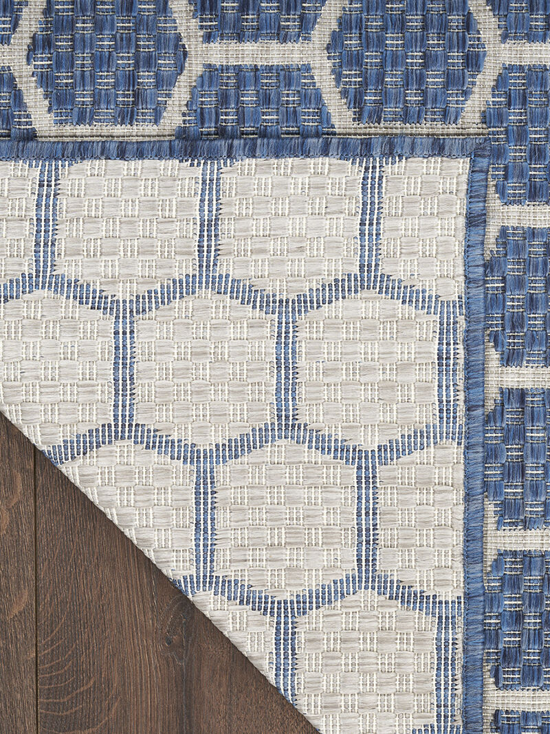 Twist Reversible TWS01 Blue 2'2" x 12' Rug