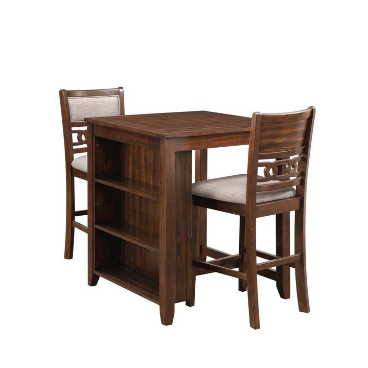 Solid Wood Small Dining Table for 2 &ndash; Compact Table and Chairs Set