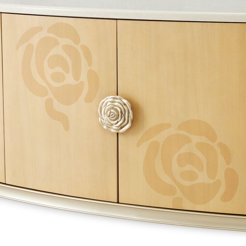 Michael Amini Camellia Field Sideboard - Caramel image number 8