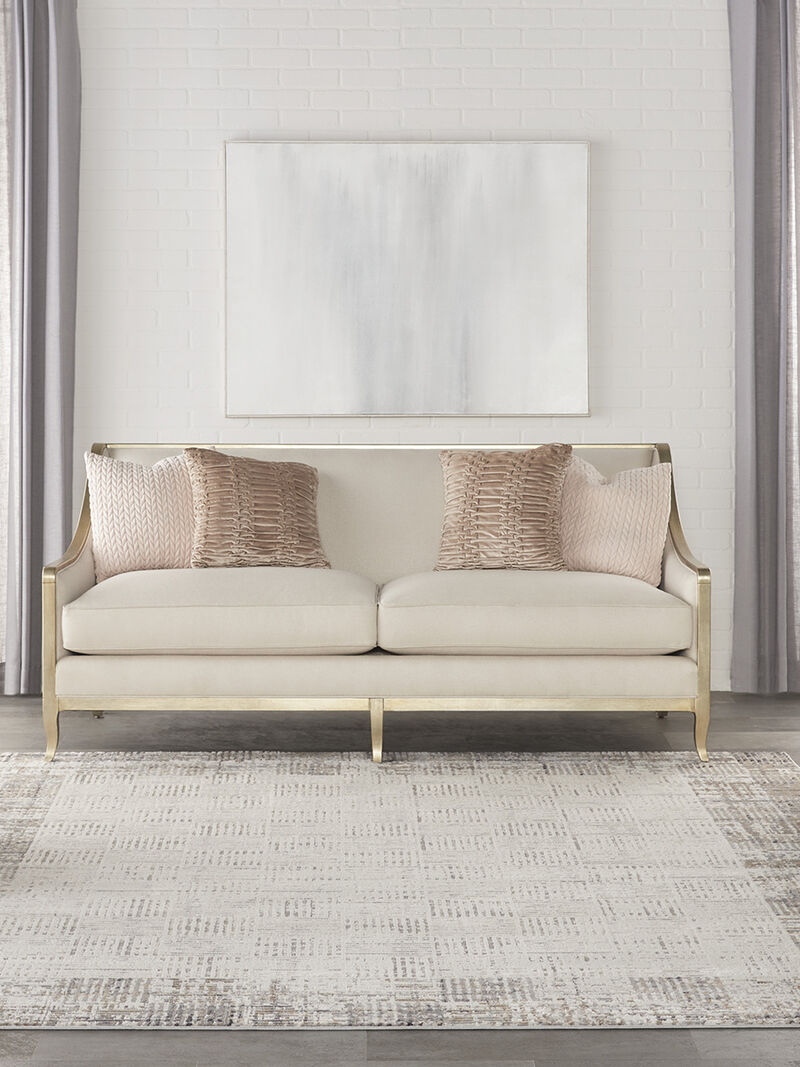 Elation ETN05 Ivory/Gray 7' x 10' Rug