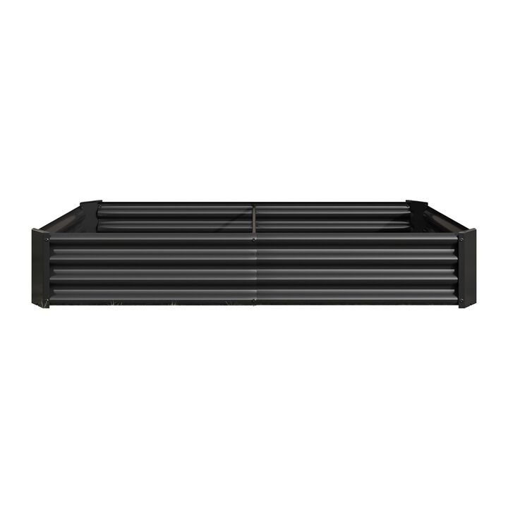Clihome 6&times;3&times;1ft Metal Raised Rectangle Planter Beds for Plants
