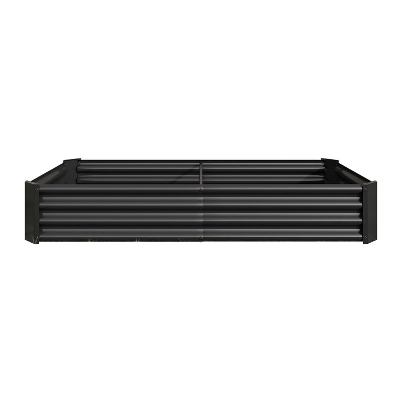 Clihome 6&times;3&times;1ft Metal Raised Rectangle Planter Beds for Plants image number 0