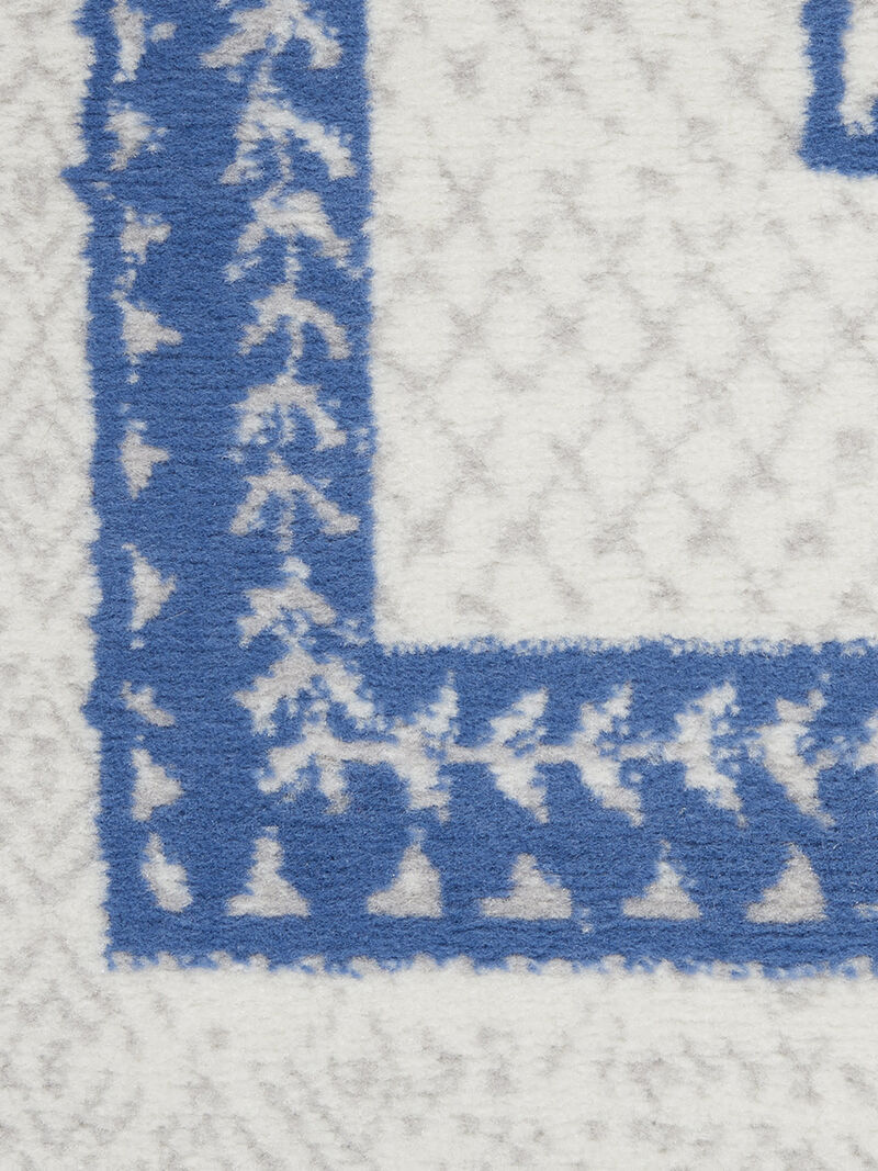 Whimsicle WHS13 Ivory/Blue 4' x 6' Rug