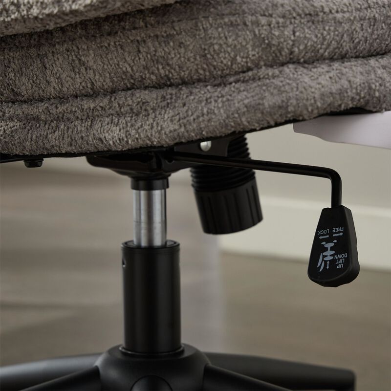 Cross Legged Chair with Flip-up Armrests, Comfy Swivel Chairs with Wide Seat image number 7