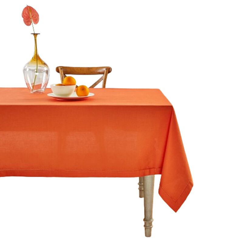 Cotton Linen Tablecloth - Cotton Linen Hemstitch image number 0