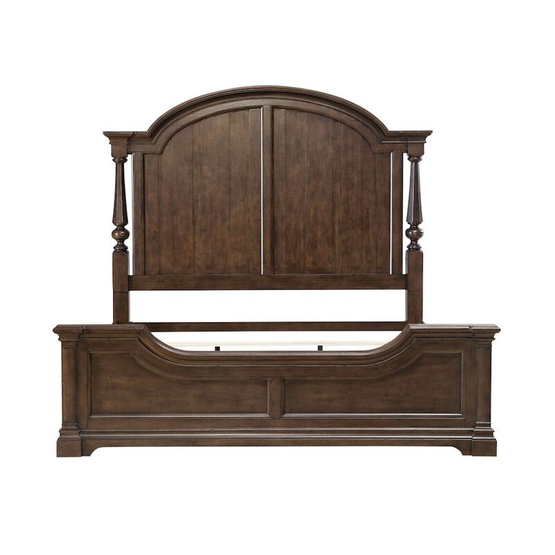 Liberty Furniture Arden Road California King Poster Bed Frame - Satin Cherry image number 2