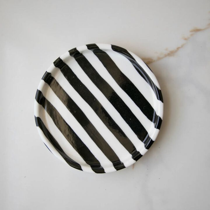 Simple Striped Ceramic Plate