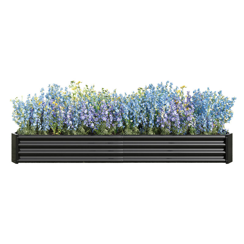 Raised Garden Bed Kit Metal Planter for Flowers Vegetables and Herbs