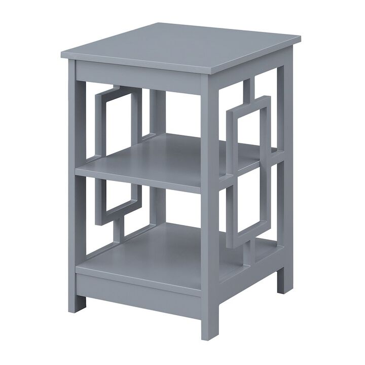 Convenience Concepts Town Square End Table with Shelves