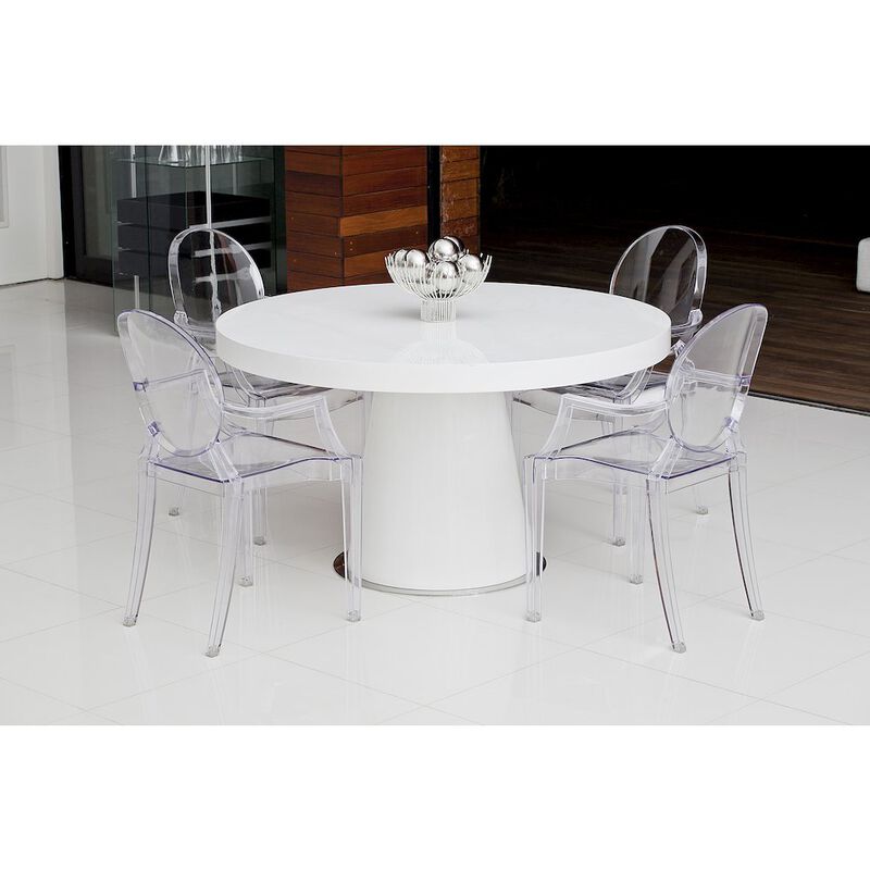 Pangea Home Bentley Arm Dining Chair Clear - Set Of 4