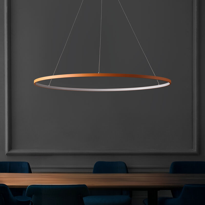 Brice Modern Contemporary Metal Round Dimmable Integrated LED Pendant