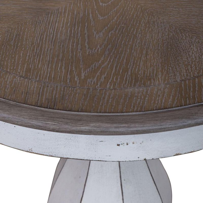 Liberty Furniture Magnolia Manor Round Accent Table in Antique White image number 4