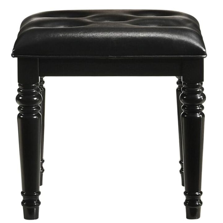 New Classic Furniture Valentino Vanity Table Stool-Black