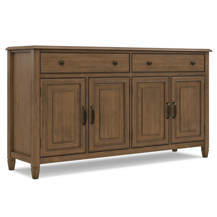 Simpli Home Connaught Large Sideboard Buffet Storage Cabinet