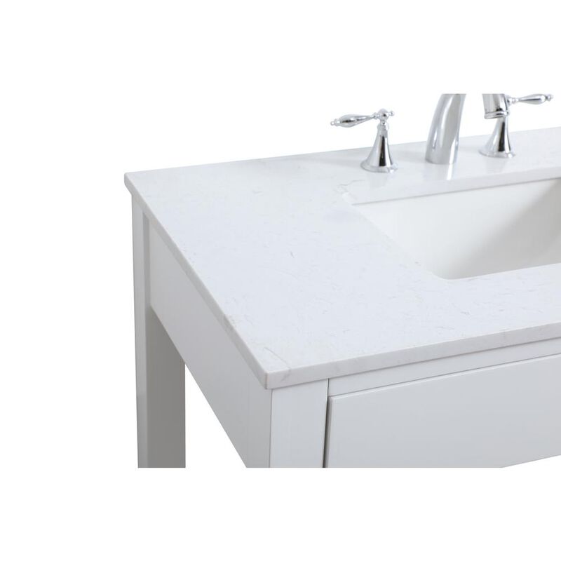 Elegant Kitchen and Bath 36 Inch ADA Compliant Bathroom Vanity In White