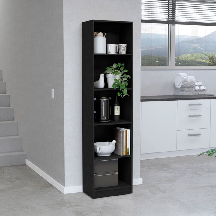 DEPOT E-SHOP Vinton XS Bookcase Compact Bookshelf with Multiple Shelves, White