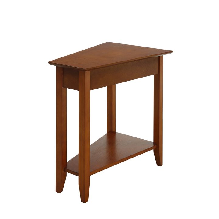 Convenience Concepts American Heritage Wedge End Table, 24"L x 16"W x 24"H, Cherry
