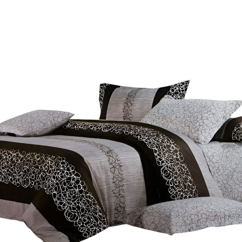 3 Piece Twin Cotton Duvet Cover Combo Charming Garret Design image number 1