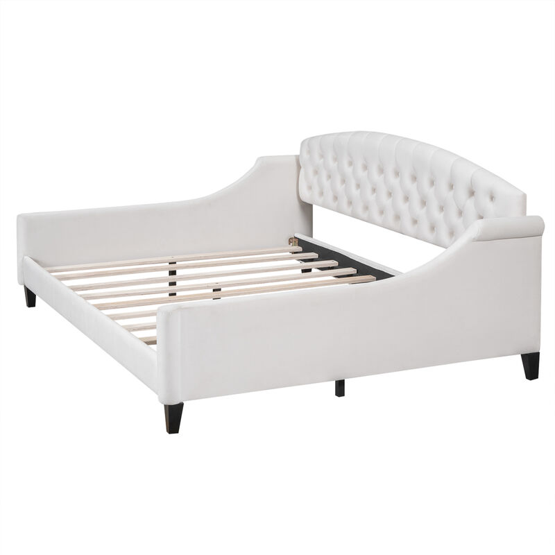 Whisen Full Modern Luxury Tufted Button Daybed image number 6