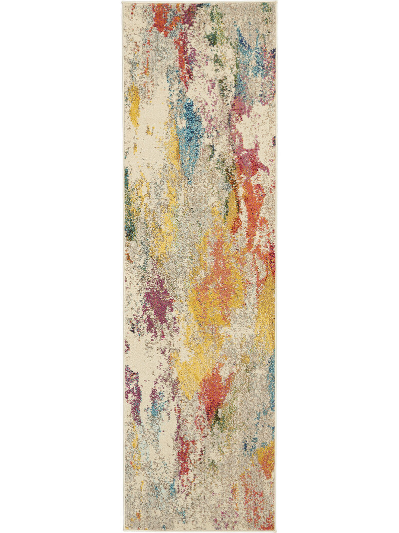 Celestial CES12 Ivory/Multicolor 2' x 6' Rug
