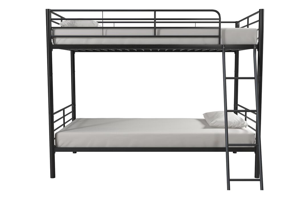 Daysi Convertible Twin over Twin Metal Bunk Bed