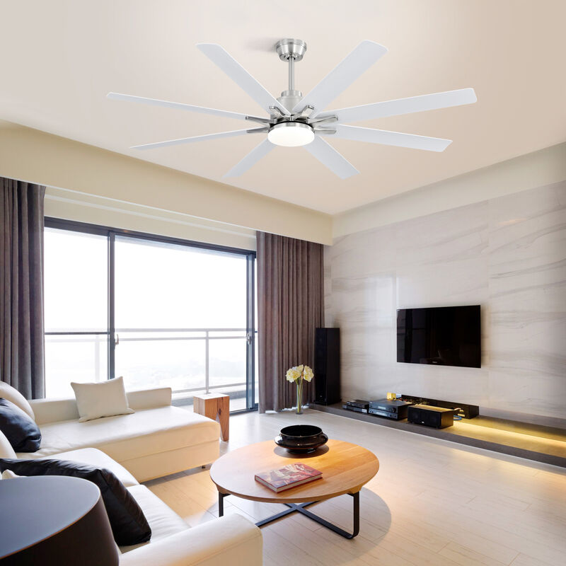ELEMENT ACE 66 Inch Modern Ceiling Fan With Dimmable LED Light and Remote Control For Home Office Living Room image number 8