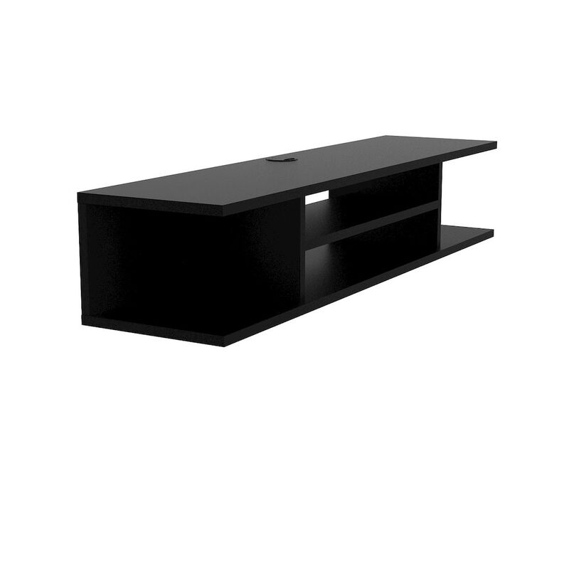Decorotika Pivot Floating Tv Stand - Black