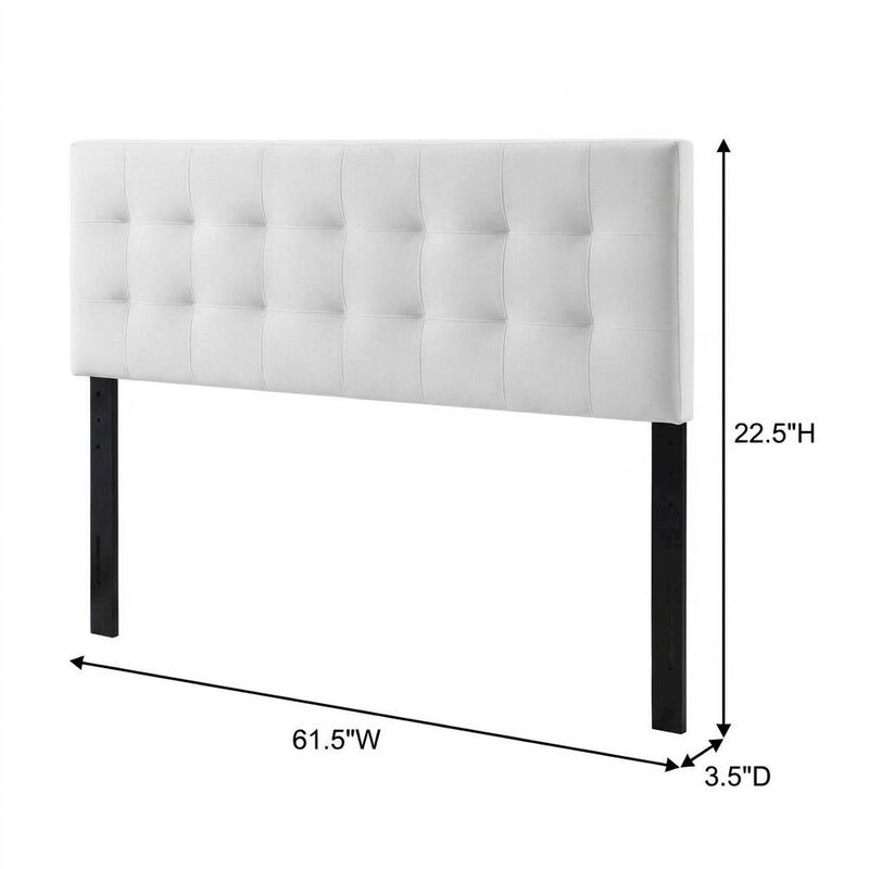 Tufted Performance Velvet Queen Headboard, Biscuit Detailing, Durable Fabric image number 2