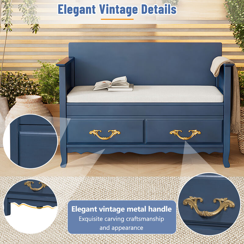 Merax Shoe Bench with Hidden Storage