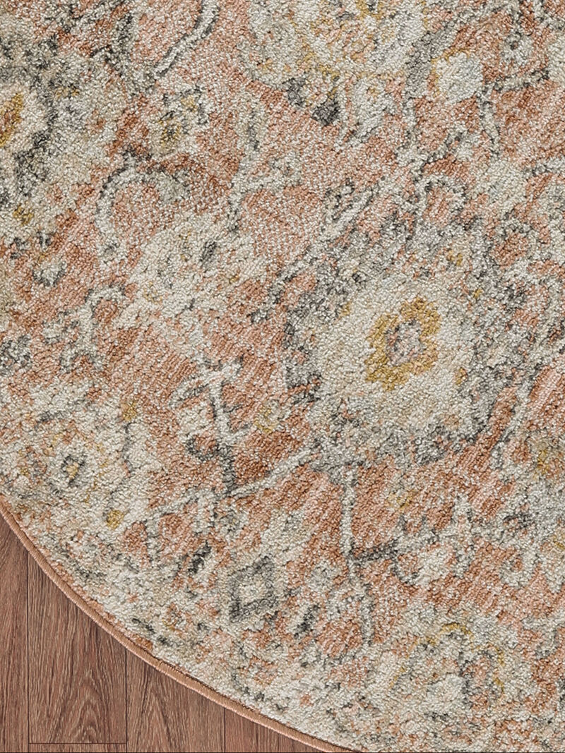 Oushak Home OUS01 Rust 7'10" x Round Rug