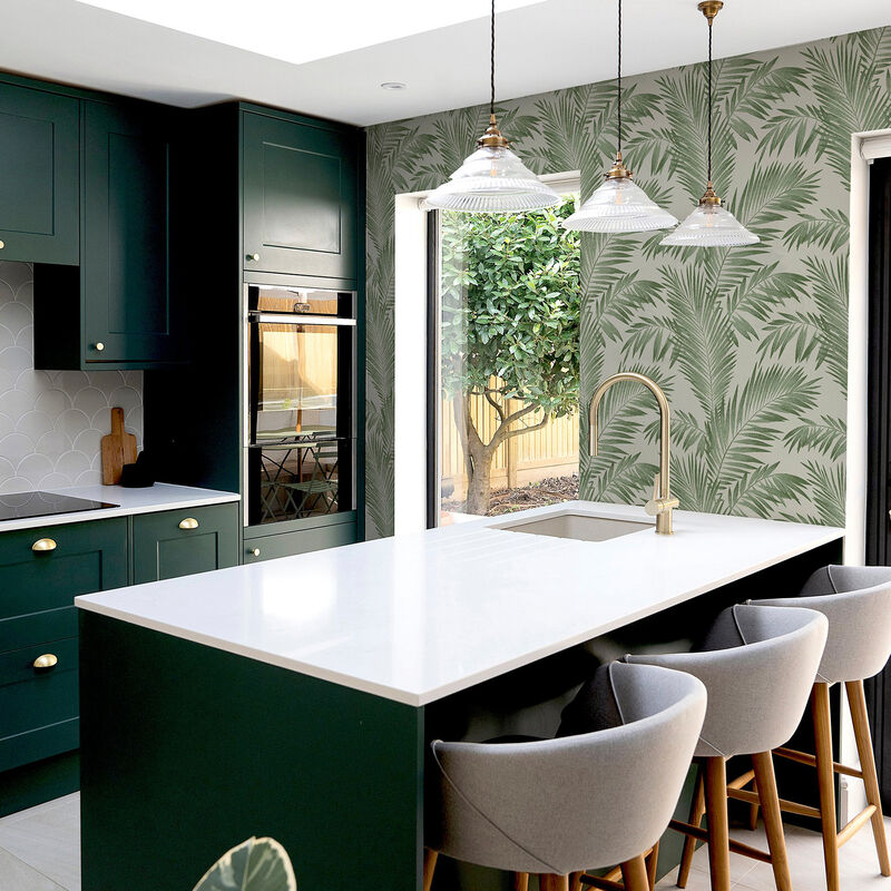 Cecil Green Tropical Wallpaper image number 2