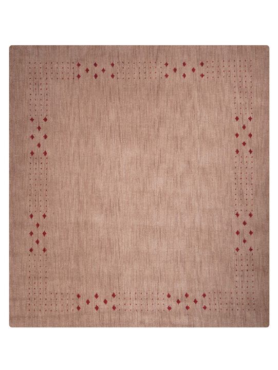 RUGSOTIC CARPETS HAND KNOTTED LOOM WOOL ECO-FRIENDLY AREA RUGS  - Contemporary Modern Design, High Pile Handmade Anti Skid Rugs for Living Room (L00530)