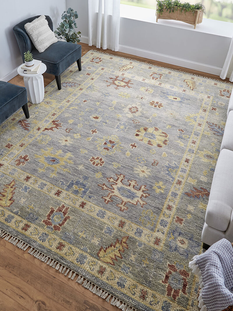 Fillmore 6954F 2'6" x 8' Blue/Taupe/Gray Runner