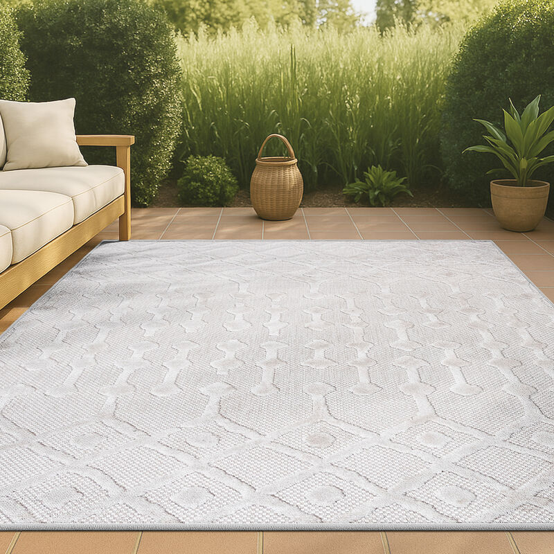 Peralta Moroccan Diamond Indoor/Outdoor Area Rug