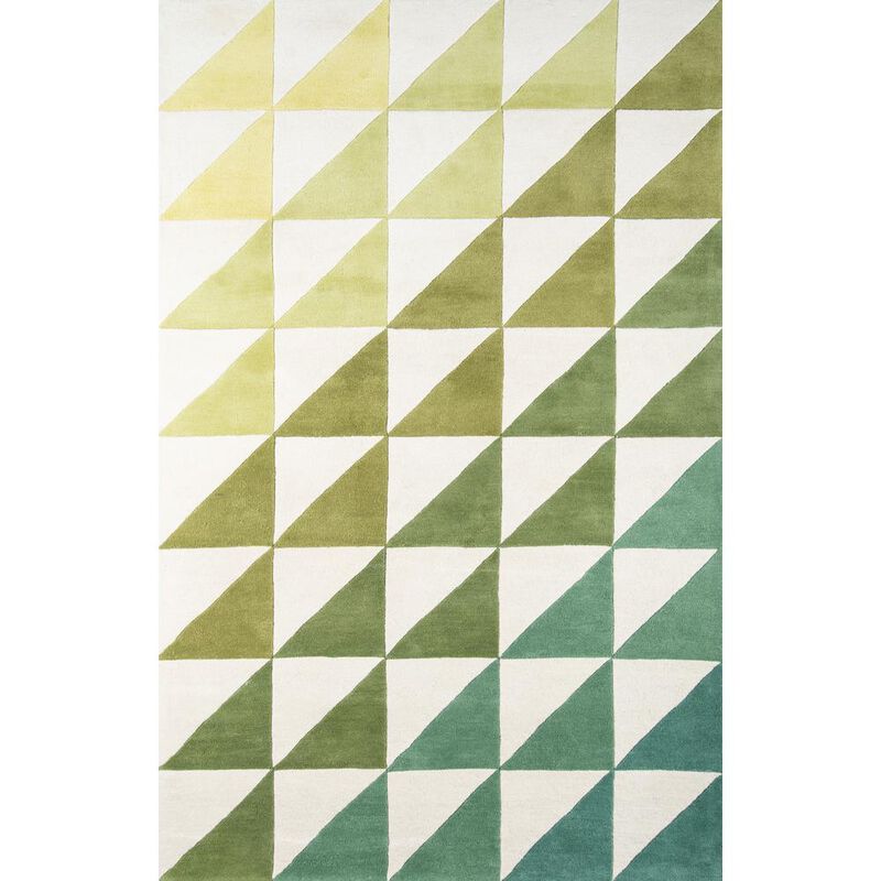 Novogratz Modern Runner Area Rug, Lime, 2'3 X 8' Runner