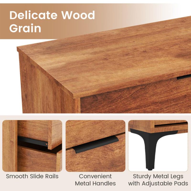 Hivvago 3 Drawer Dresser with Interlock System for Bedroom Living Room