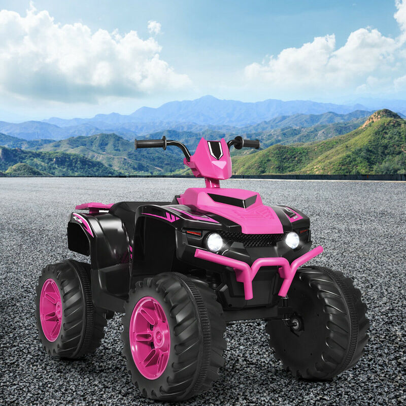 12V Electric Kids ATV Ride On Toy with LED Lights and Treaded Tires image number 4