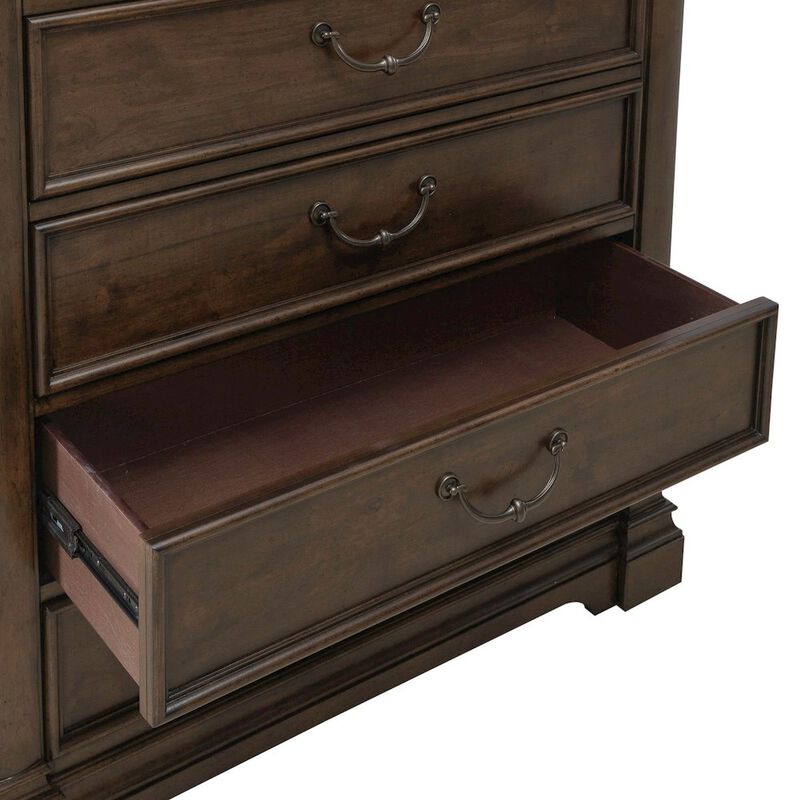 Liberty Furniture Arden Road 6 Drawer Chest for Bedroom  - Satin Cherry image number 9
