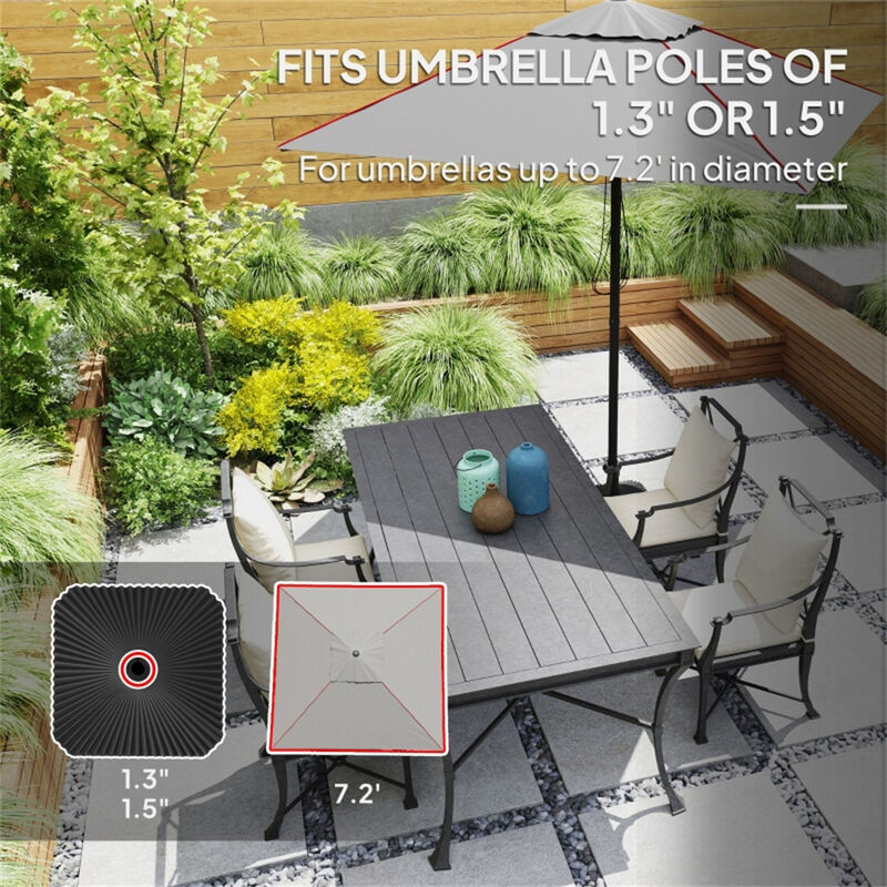 Stable Umbrella Base for Outdoor Use, Adjustable for Cantilever Umbrellas