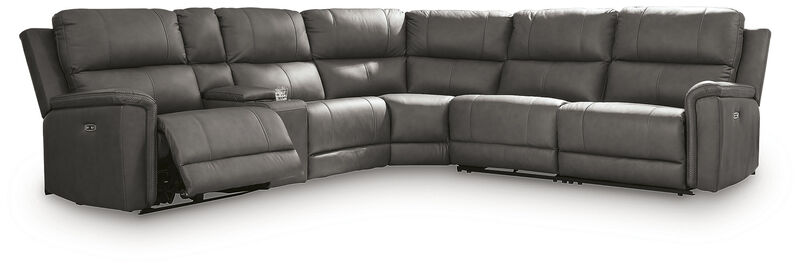 Beryton 6-Piece Power Reclining Sectional image number 0