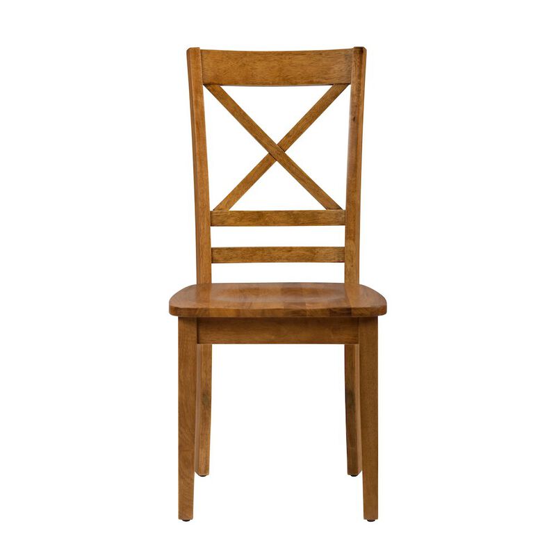 Jofran Simplicity Solid Wood Classic Cross-Back Dining Chair (Set of 2)