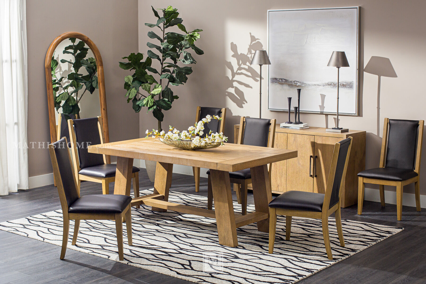 Orinda Brown Dining Table | Mathis Home