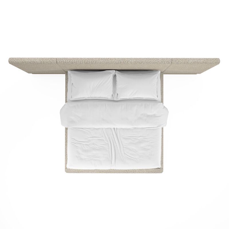 Portico Queen Upholstered Bed with End Panel