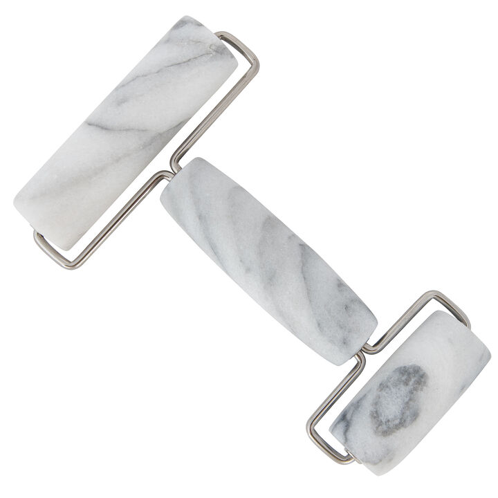Saboga Home&trade; Marble Double Pastry Roller