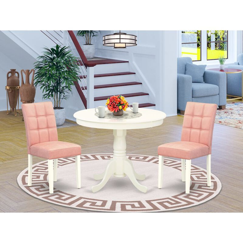 3 Piece Dining Table Set consists A Wood Table