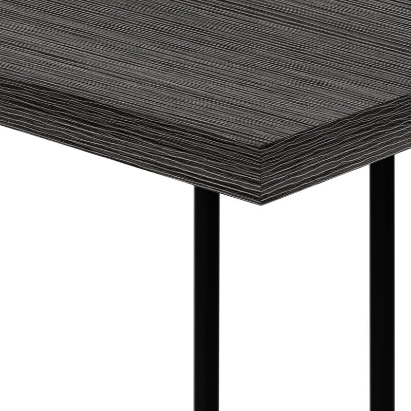 Monarch Specialties I 3634 Accent Table, C-shaped, End, Side, Snack, Living Room, Bedroom, Metal, Laminate, Grey, Black, Contemporary, Modern image number 8
