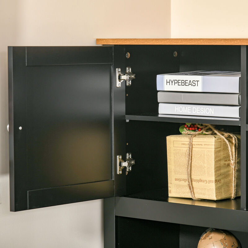 Hivvago 59" L-Shaped Desk with Hutch and Storage image number 7