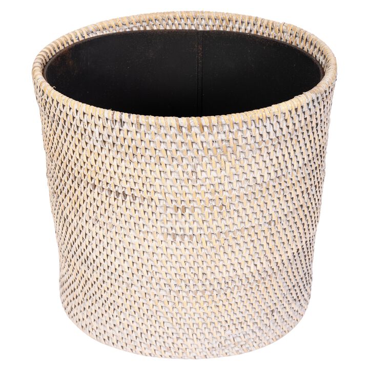 Saboga Home&trade; Oval Waste Basket with Metal Liner